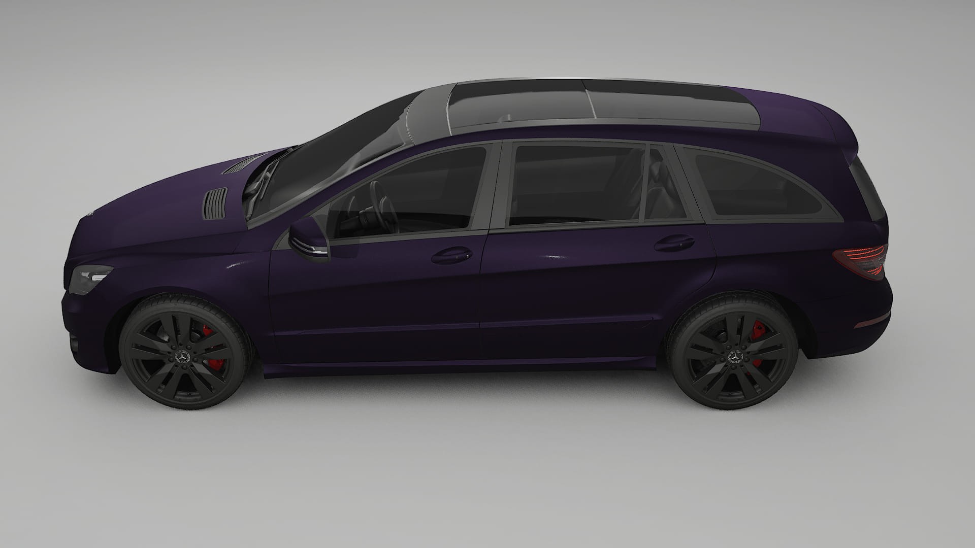 Mercedes R class W251 facelift LCI TPU Lakbeschermingsfolie | VIOLET Kleurveranderende PPF – Volledig Voorgesneden Kit