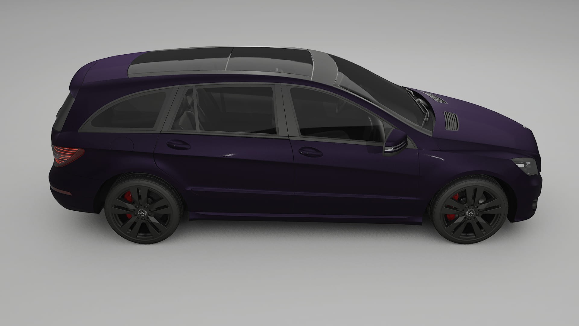 Mercedes R class W251 facelift LCI TPU Lakbeschermingsfolie | VIOLET Kleurveranderende PPF – Volledig Voorgesneden Kit