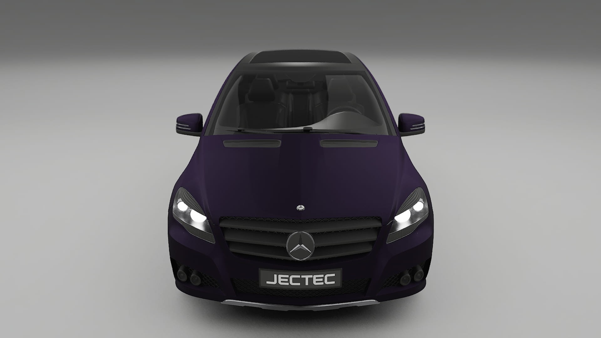 Mercedes R class W251 facelift LCI TPU Lakbeschermingsfolie | VIOLET Kleurveranderende PPF – Volledig Voorgesneden Kit