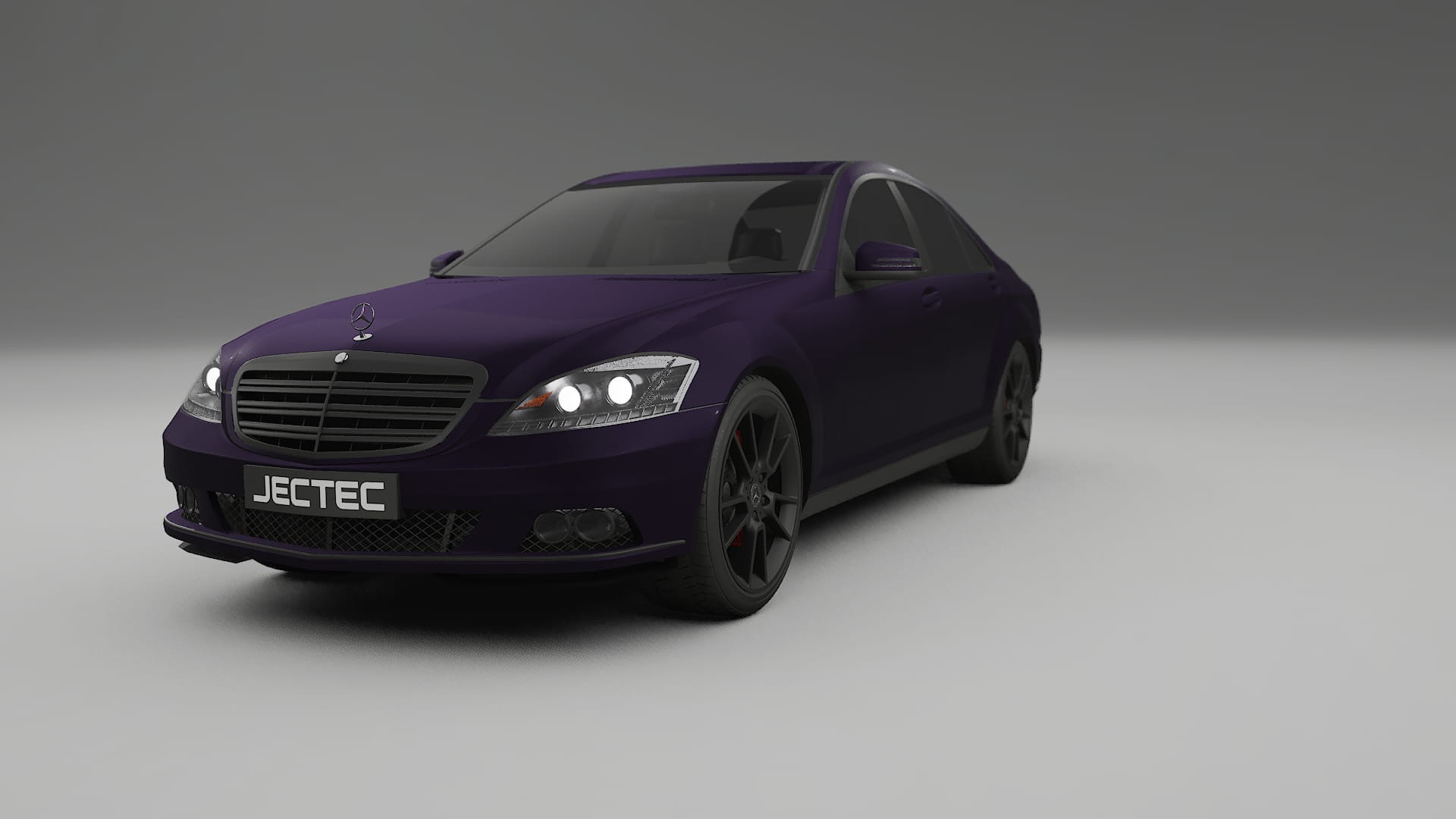 Mercedes S class W221 facelift LCI TPU Lakbeschermingsfolie | VIOLET Kleurveranderende PPF – Volledig Voorgesneden Kit