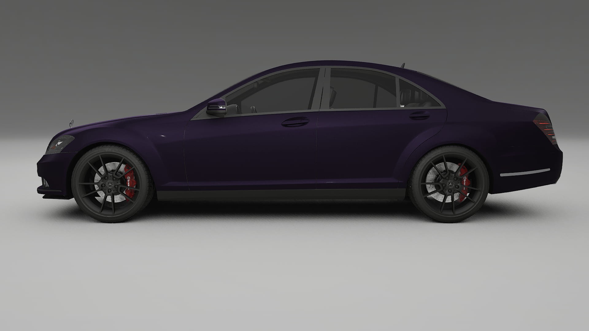 Mercedes S class W221 facelift LCI TPU Lakbeschermingsfolie | VIOLET Kleurveranderende PPF – Volledig Voorgesneden Kit