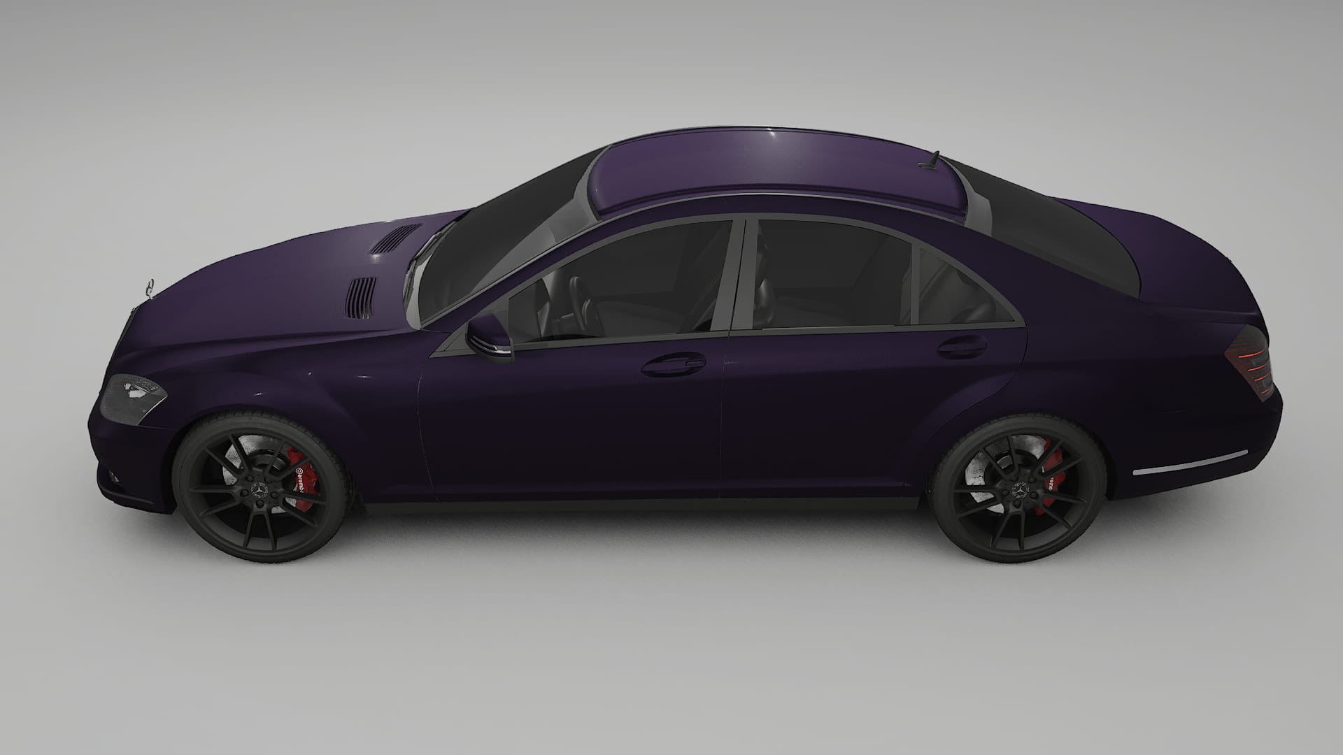 Mercedes S class W221 facelift LCI TPU Lakbeschermingsfolie | VIOLET Kleurveranderende PPF – Volledig Voorgesneden Kit