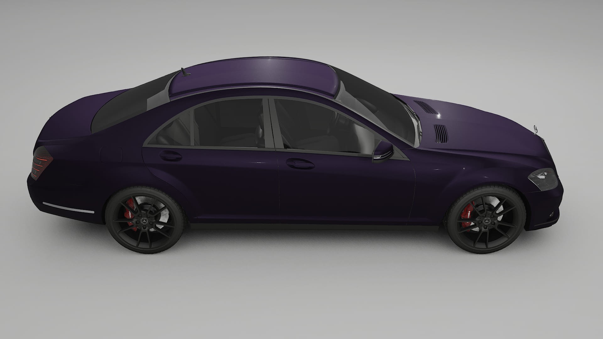 Mercedes S class W221 facelift LCI TPU Lakbeschermingsfolie | VIOLET Kleurveranderende PPF – Volledig Voorgesneden Kit