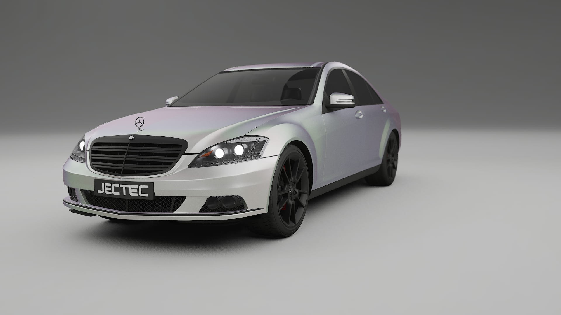 Mercedes S class W221 facelift LCI TPU Lakbeschermingsfolie | NEBULA Kleurveranderende PPF – Volledig Voorgesneden Kit