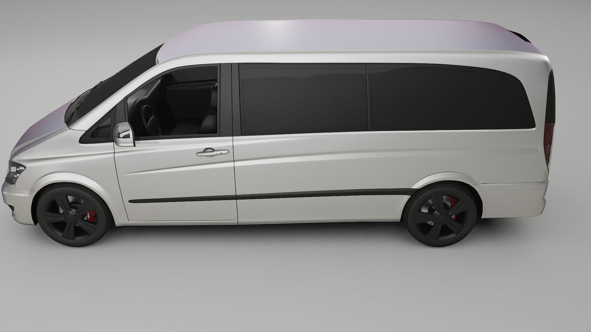 Mercedes Viano Extralong W439 Facelift LCI TPU Lakbeschermingsfolie | NEBULA Kleurveranderende PPF – Volledig Voorgesneden Kit