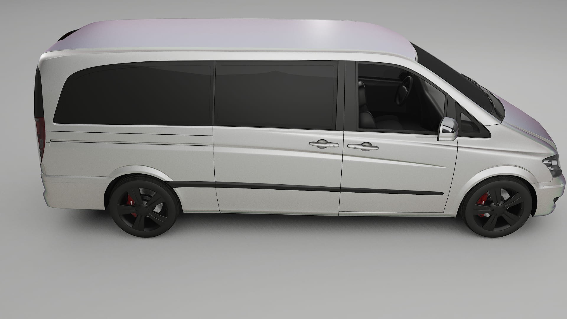 Mercedes Viano Extralong W439 Facelift LCI TPU Lakbeschermingsfolie | NEBULA Kleurveranderende PPF – Volledig Voorgesneden Kit