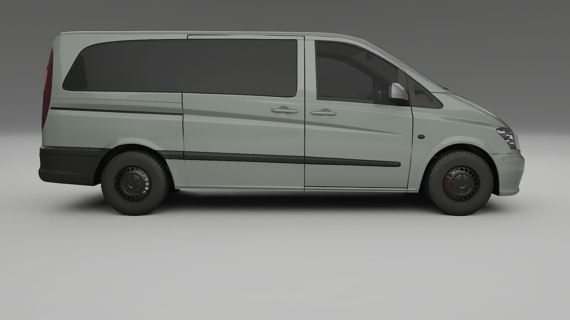 Mercedes Vito Short W639 facelift LCI TPU Lakbeschermingsfolie | SLATE Kleurveranderende PPF – Volledig Voorgesneden Kit