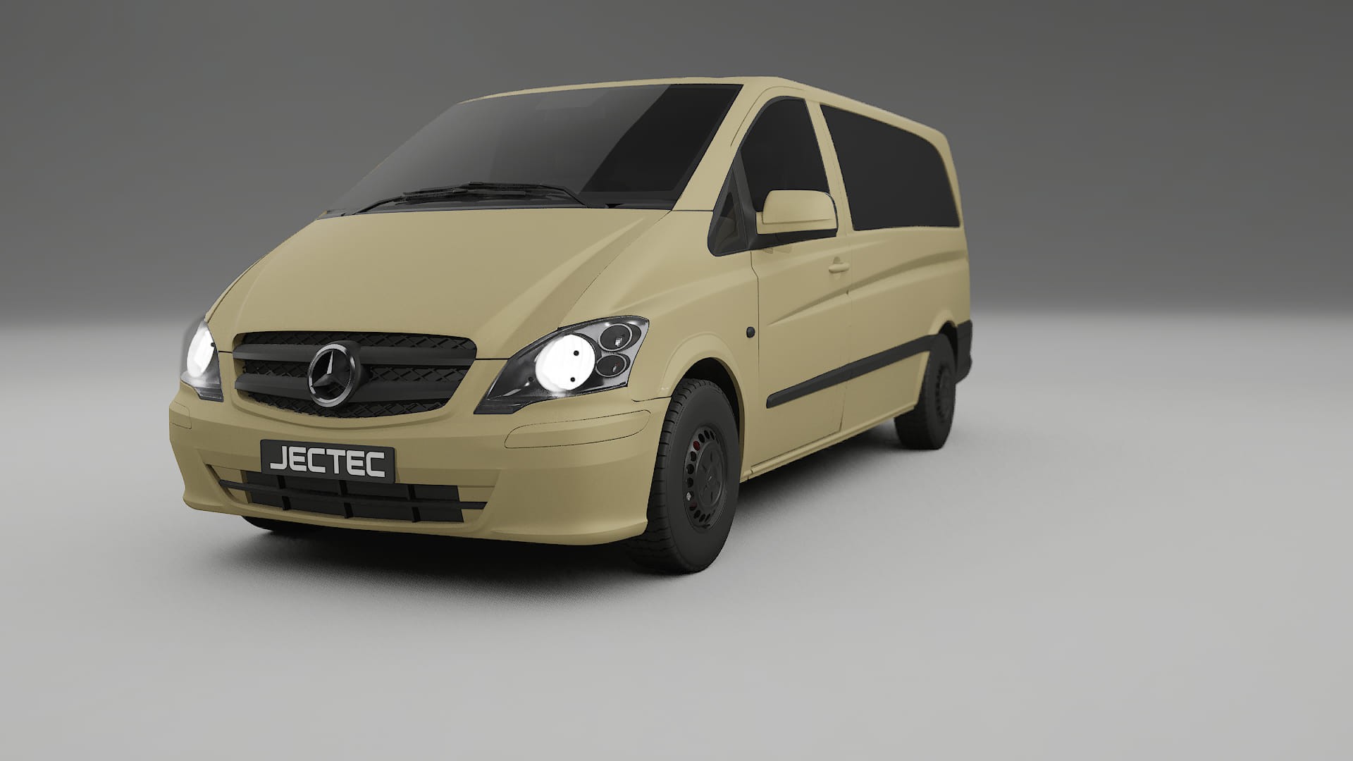Mercedes Vito Short W639 facelift LCI TPU Lakbeschermingsfolie | SAND Kleurveranderende PPF – Volledig Voorgesneden Kit