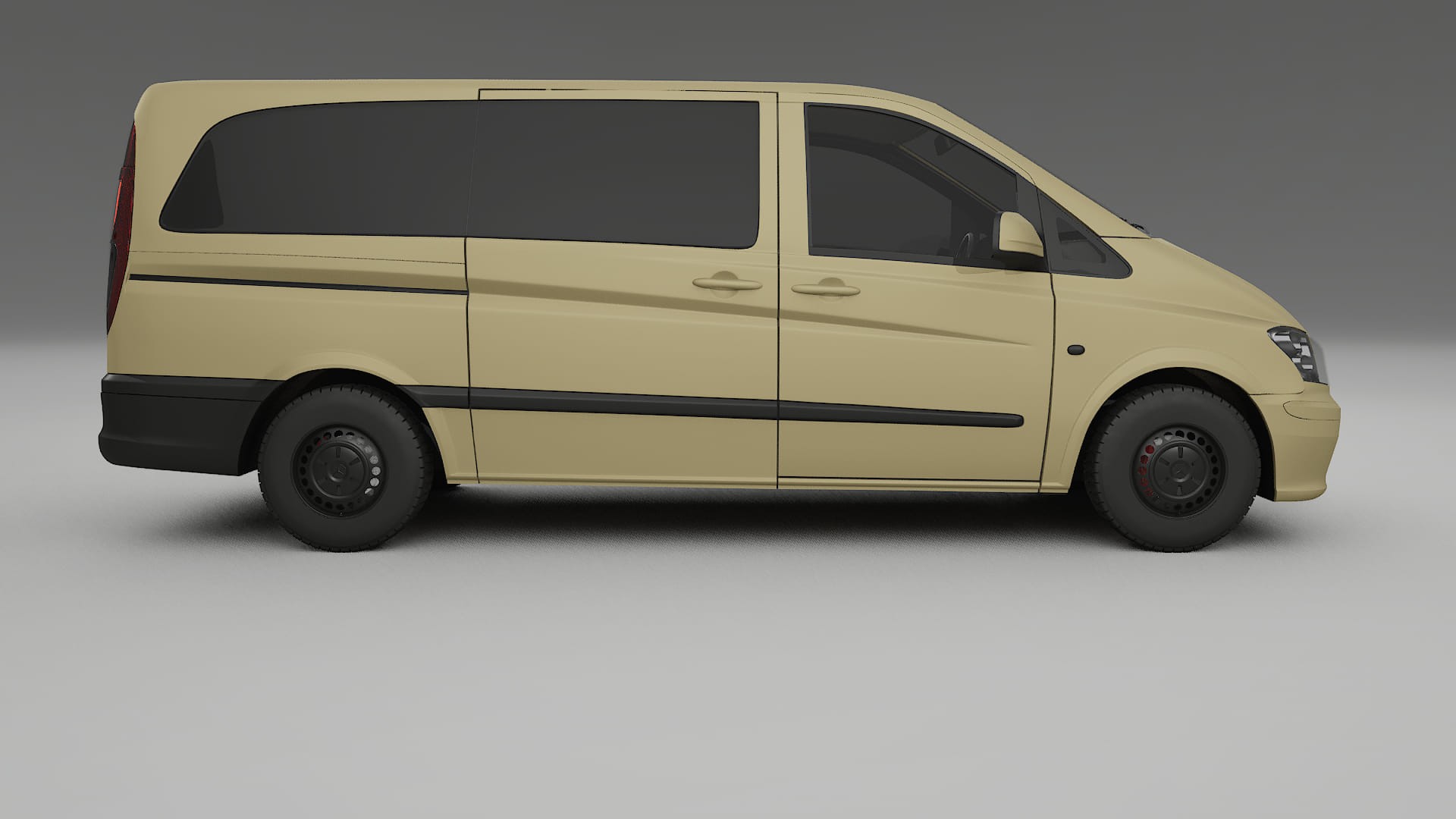Mercedes Vito Short W639 facelift LCI TPU Lakbeschermingsfolie | SAND Kleurveranderende PPF – Volledig Voorgesneden Kit