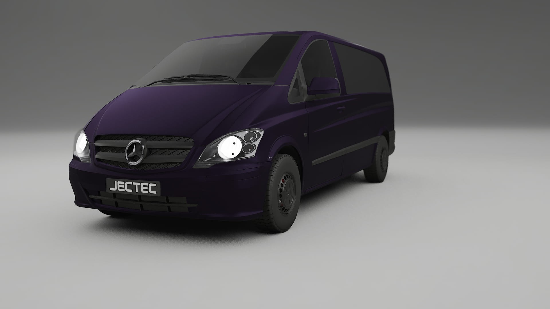 Mercedes Vito Short W639 facelift LCI TPU Lakbeschermingsfolie | VIOLET Kleurveranderende PPF – Volledig Voorgesneden Kit