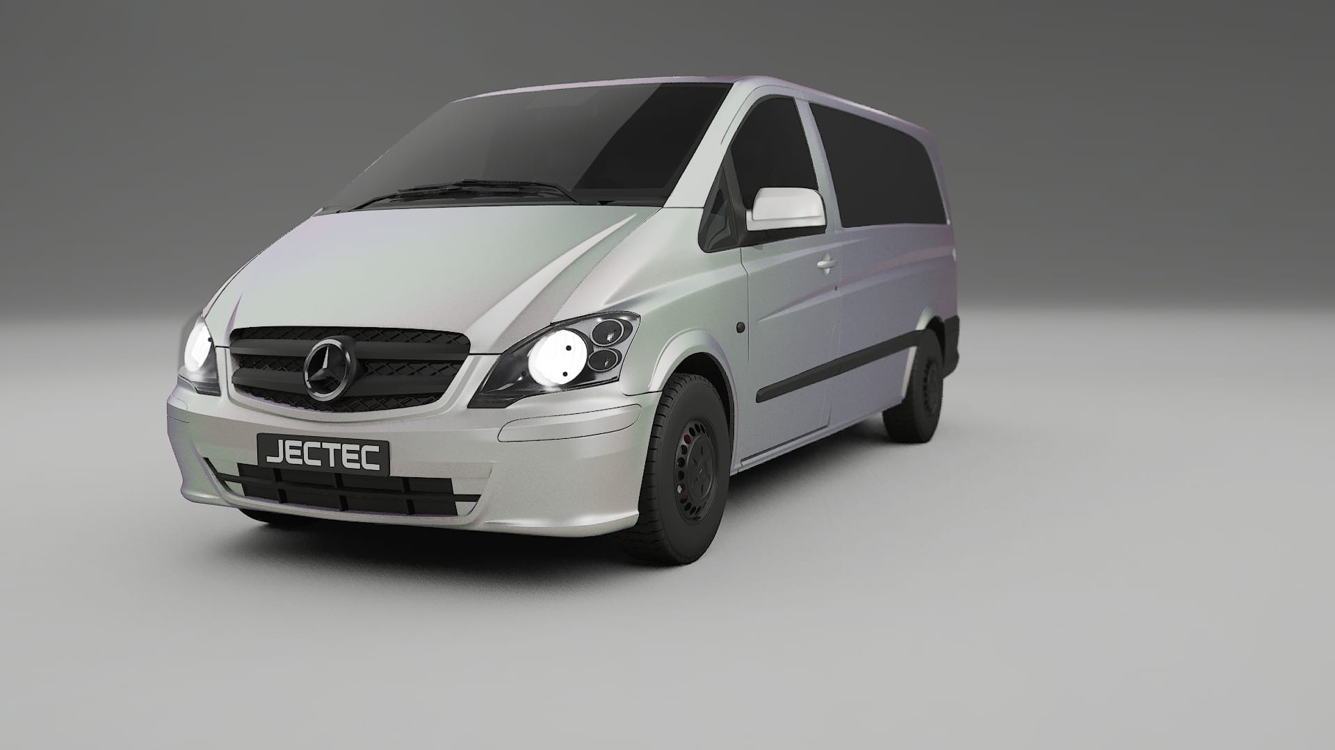 Mercedes Vito Short W639 facelift LCI TPU Lakbeschermingsfolie | NEBULA Kleurveranderende PPF – Volledig Voorgesneden Kit