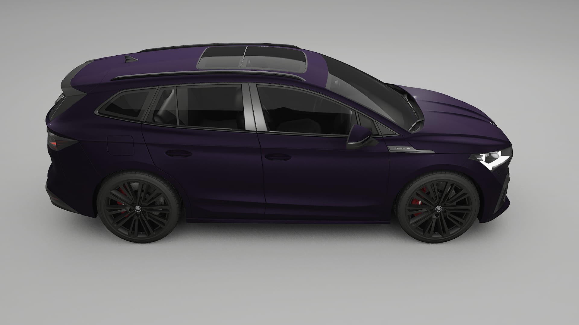 Škoda Enyaq MEB TPU Lakbeschermingsfolie | VIOLET Kleurveranderende PPF – Volledig Voorgesneden Kit