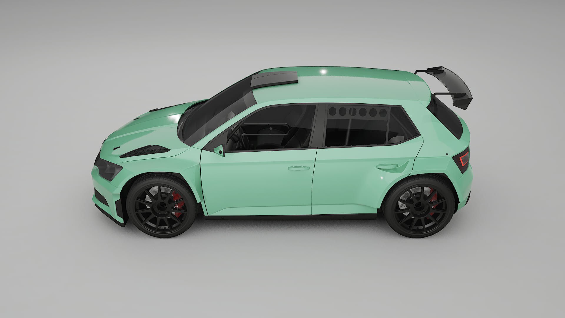 Škoda Fabia R5 6V TPU Lakbeschermingsfolie | DUSTY Kleurveranderende PPF – Volledig Voorgesneden Kit