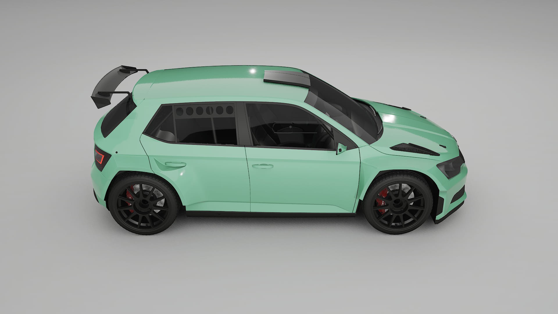 Škoda Fabia R5 6V TPU Lakbeschermingsfolie | DUSTY Kleurveranderende PPF – Volledig Voorgesneden Kit