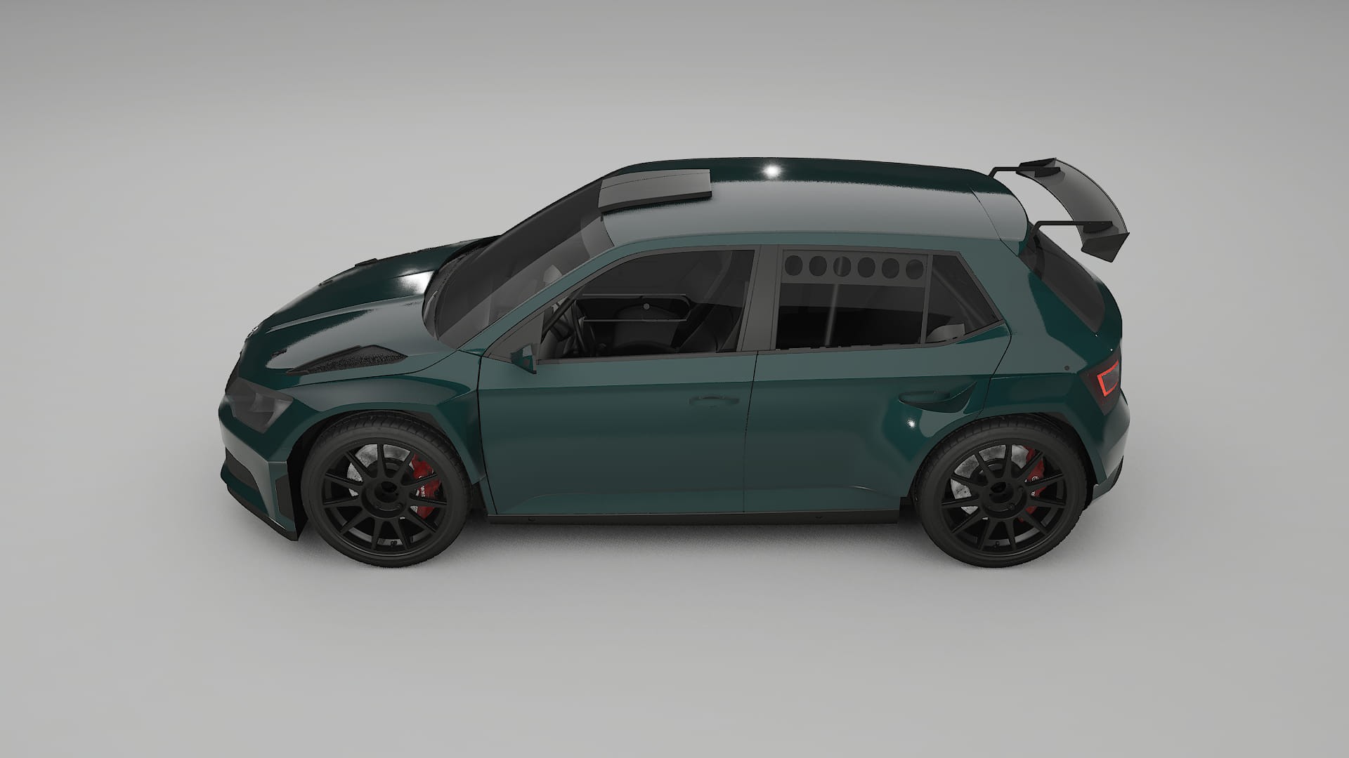 Škoda Fabia R5 6V TPU Lakbeschermingsfolie | INFERNO Kleurveranderende PPF – Volledig Voorgesneden Kit