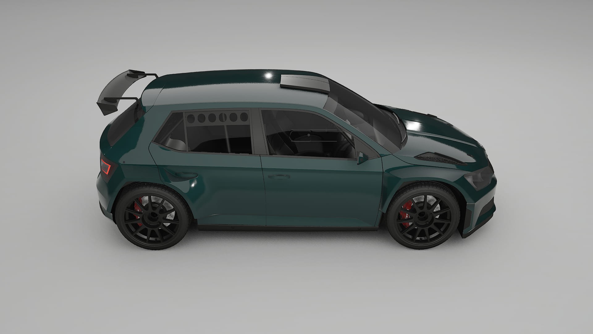 Škoda Fabia R5 6V TPU Lakbeschermingsfolie | INFERNO Kleurveranderende PPF – Volledig Voorgesneden Kit