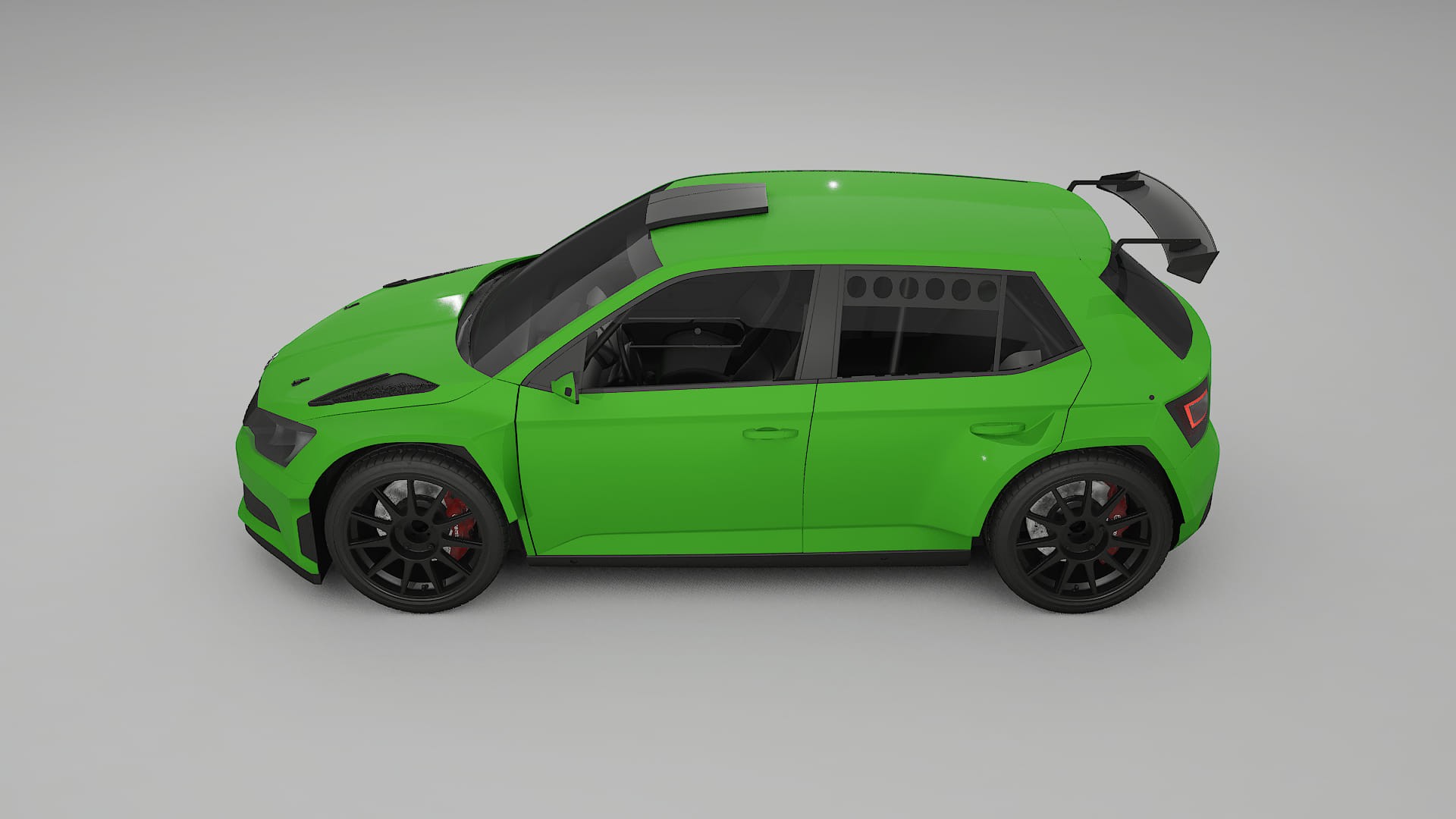 Škoda Fabia R5 6V TPU Lakbeschermingsfolie | VENOM Kleurveranderende PPF – Volledig Voorgesneden Kit