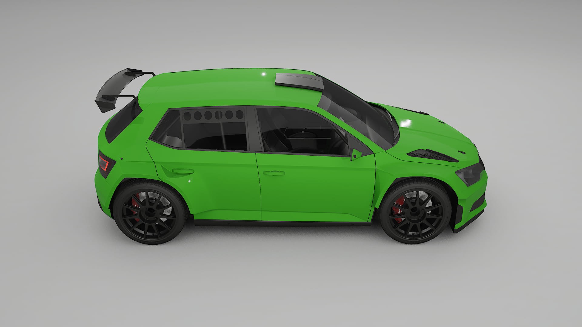 Škoda Fabia R5 6V TPU Lakbeschermingsfolie | VENOM Kleurveranderende PPF – Volledig Voorgesneden Kit