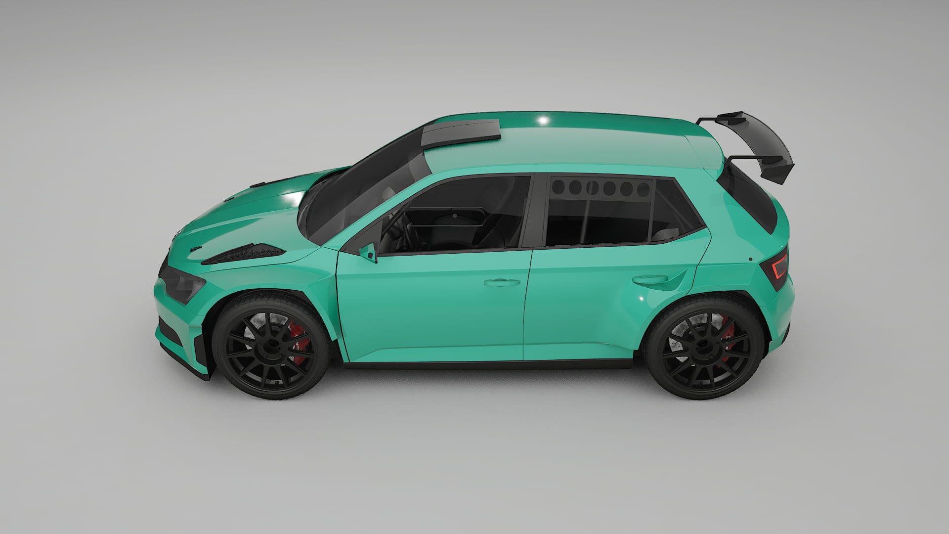 Škoda Fabia R5 6V TPU Lakbeschermingsfolie | JEWEL Kleurveranderende PPF – Volledig Voorgesneden Kit