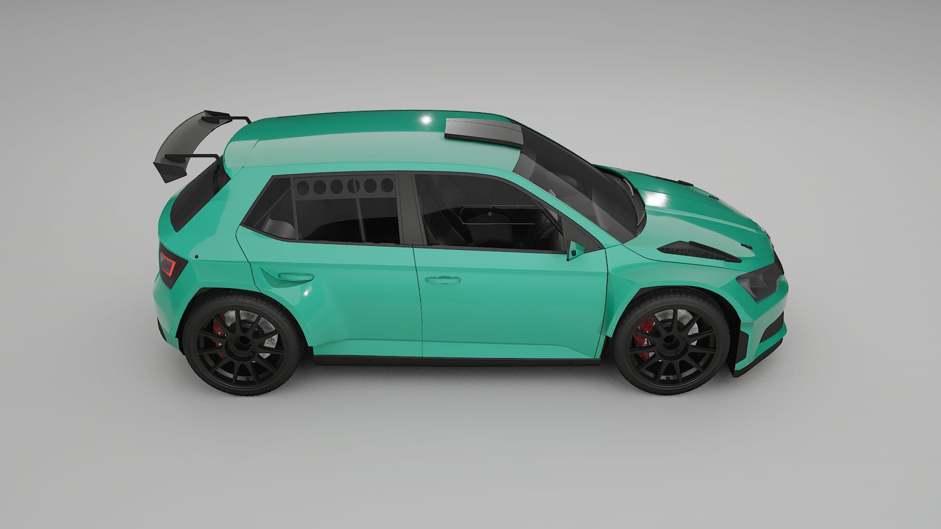 Škoda Fabia R5 6V TPU Lakbeschermingsfolie | JEWEL Kleurveranderende PPF – Volledig Voorgesneden Kit
