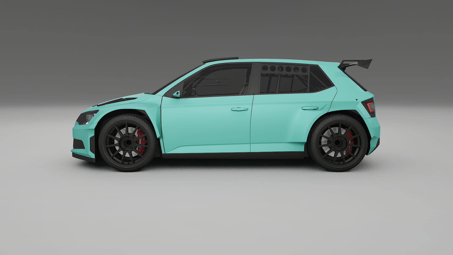 Škoda Fabia R5 6V TPU Lakbeschermingsfolie | FROST Kleurveranderende PPF – Volledig Voorgesneden Kit