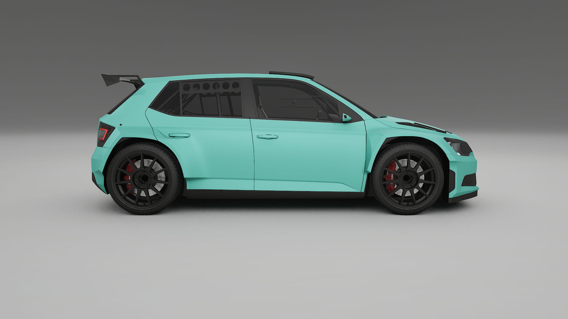 Škoda Fabia R5 6V TPU Lakbeschermingsfolie | FROST Kleurveranderende PPF – Volledig Voorgesneden Kit