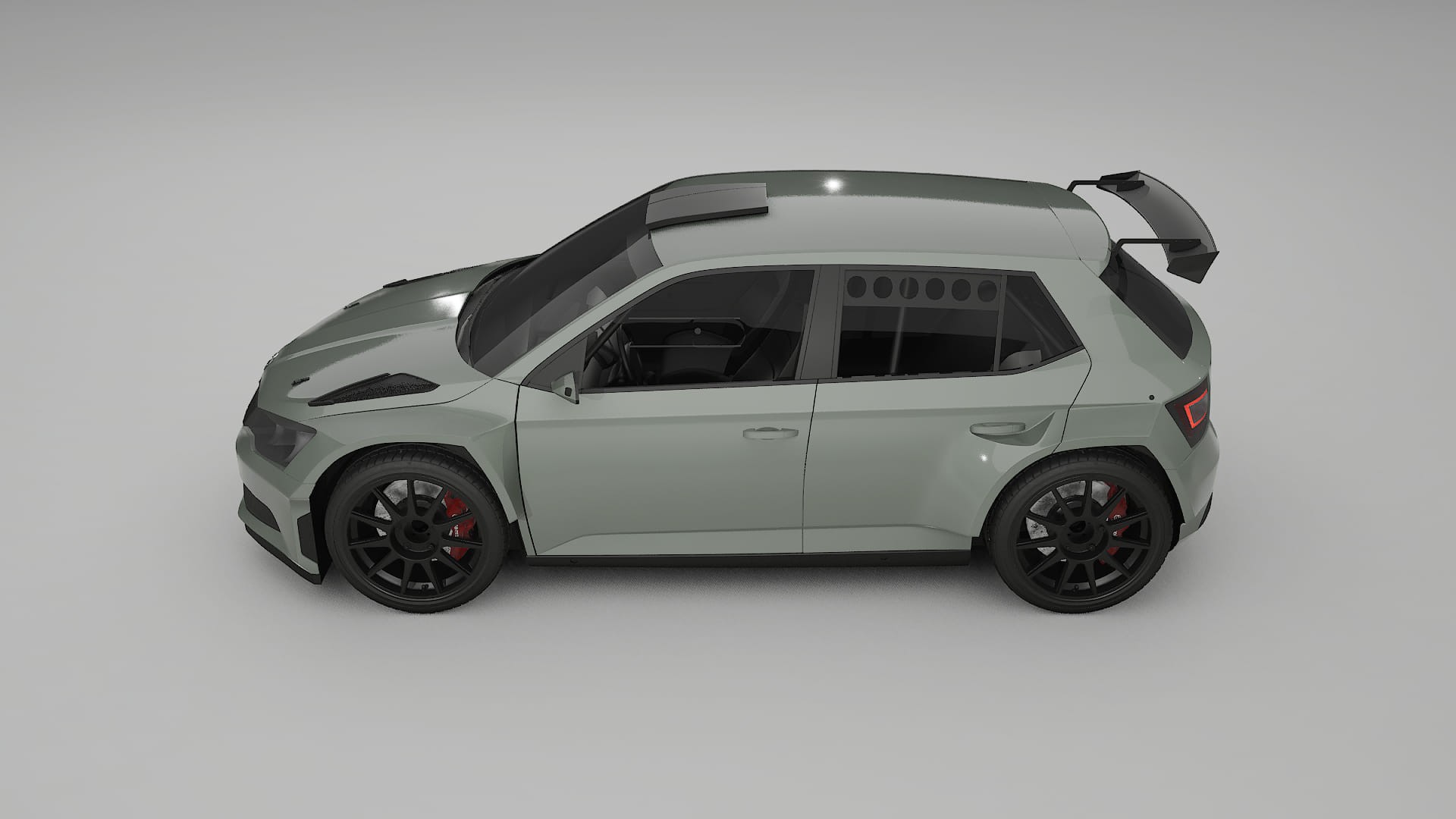 Škoda Fabia R5 6V TPU Lakbeschermingsfolie | SLATE Kleurveranderende PPF – Volledig Voorgesneden Kit