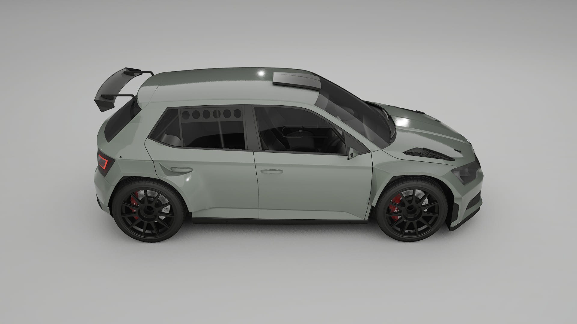Škoda Fabia R5 6V TPU Lakbeschermingsfolie | SLATE Kleurveranderende PPF – Volledig Voorgesneden Kit
