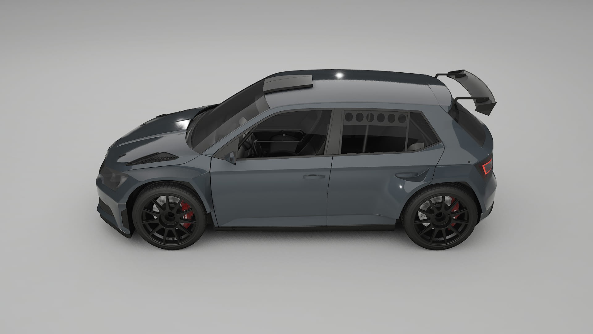 Škoda Fabia R5 6V TPU Lakbeschermingsfolie | GRANITE Kleurveranderende PPF – Volledig Voorgesneden Kit