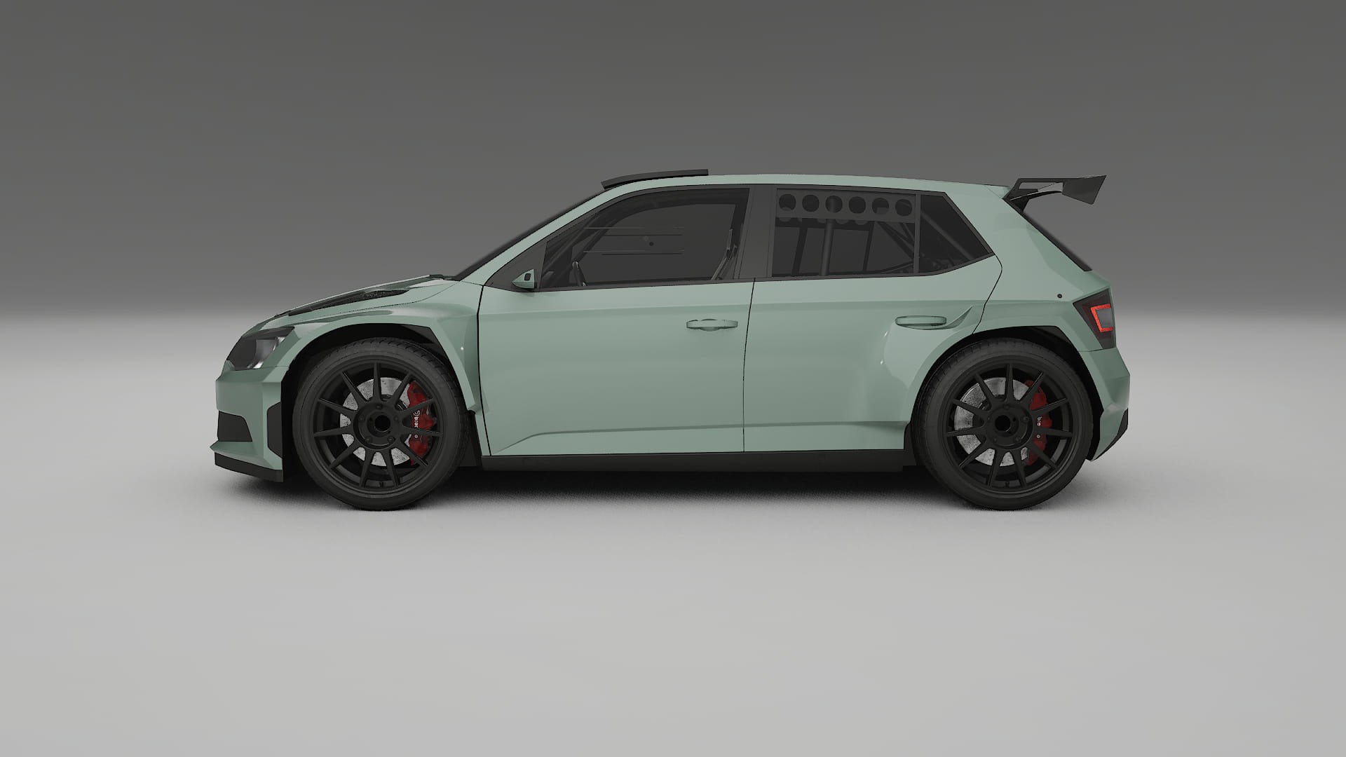 Škoda Fabia R5 6V TPU Lakbeschermingsfolie | CINDER Kleurveranderende PPF – Volledig Voorgesneden Kit