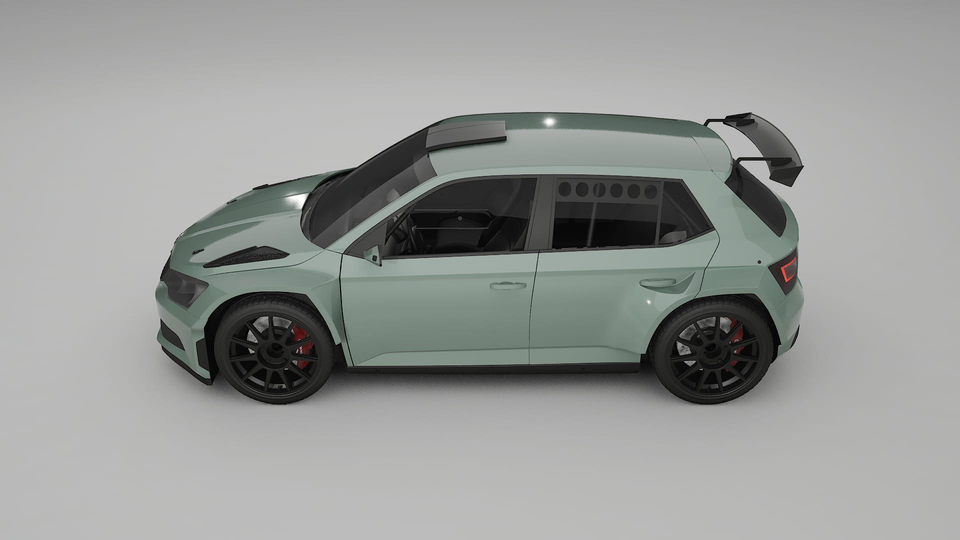 Škoda Fabia R5 6V TPU Lakbeschermingsfolie | CINDER Kleurveranderende PPF – Volledig Voorgesneden Kit