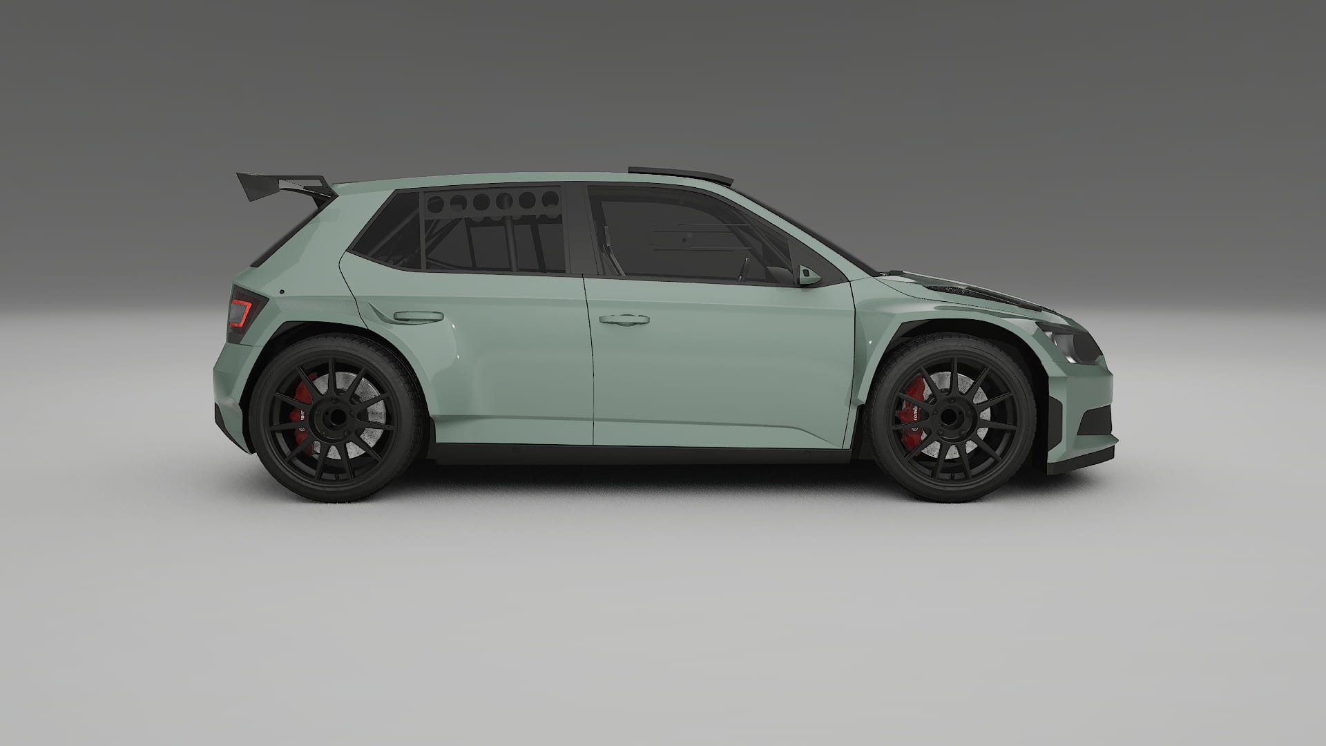 Škoda Fabia R5 6V TPU Lakbeschermingsfolie | CINDER Kleurveranderende PPF – Volledig Voorgesneden Kit