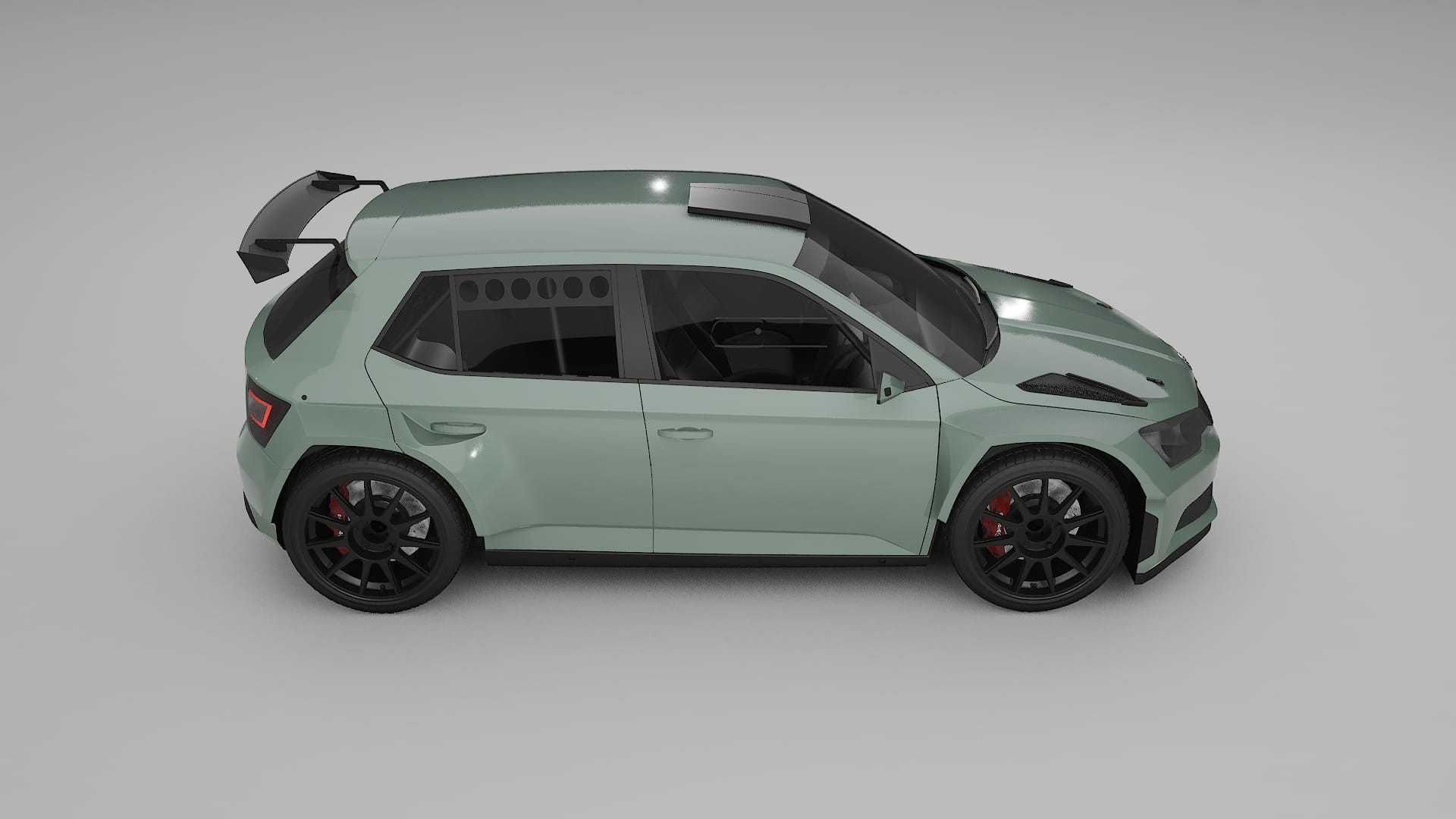 Škoda Fabia R5 6V TPU Lakbeschermingsfolie | CINDER Kleurveranderende PPF – Volledig Voorgesneden Kit