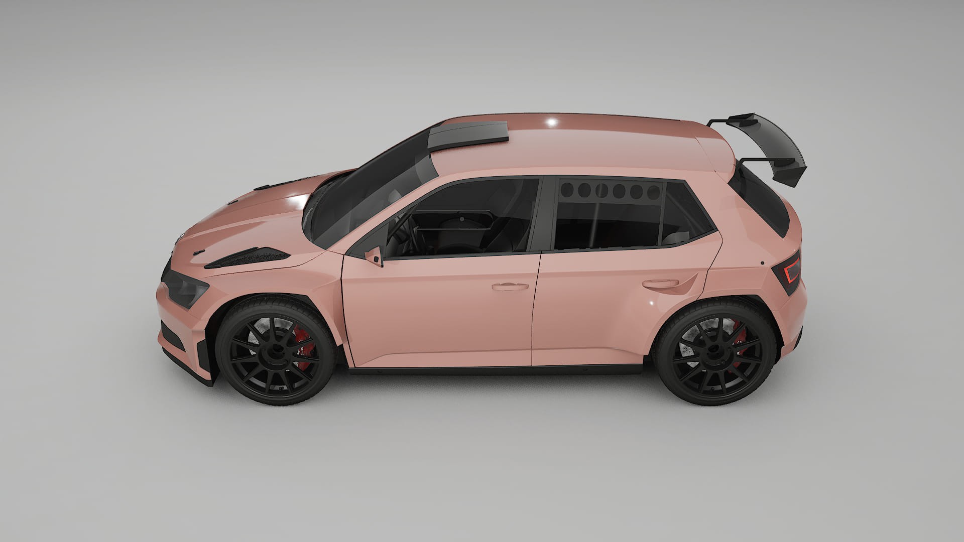 Škoda Fabia R5 6V TPU Lakbeschermingsfolie | BLUSH Kleurveranderende PPF – Volledig Voorgesneden Kit