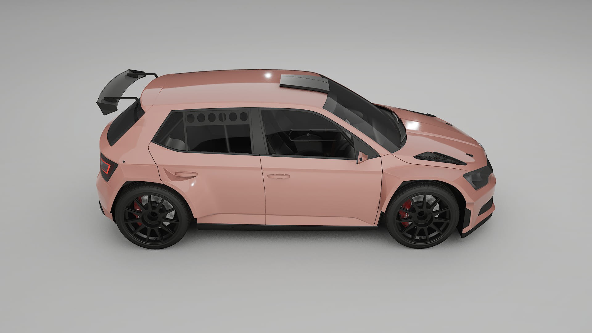 Škoda Fabia R5 6V TPU Lakbeschermingsfolie | BLUSH Kleurveranderende PPF – Volledig Voorgesneden Kit
