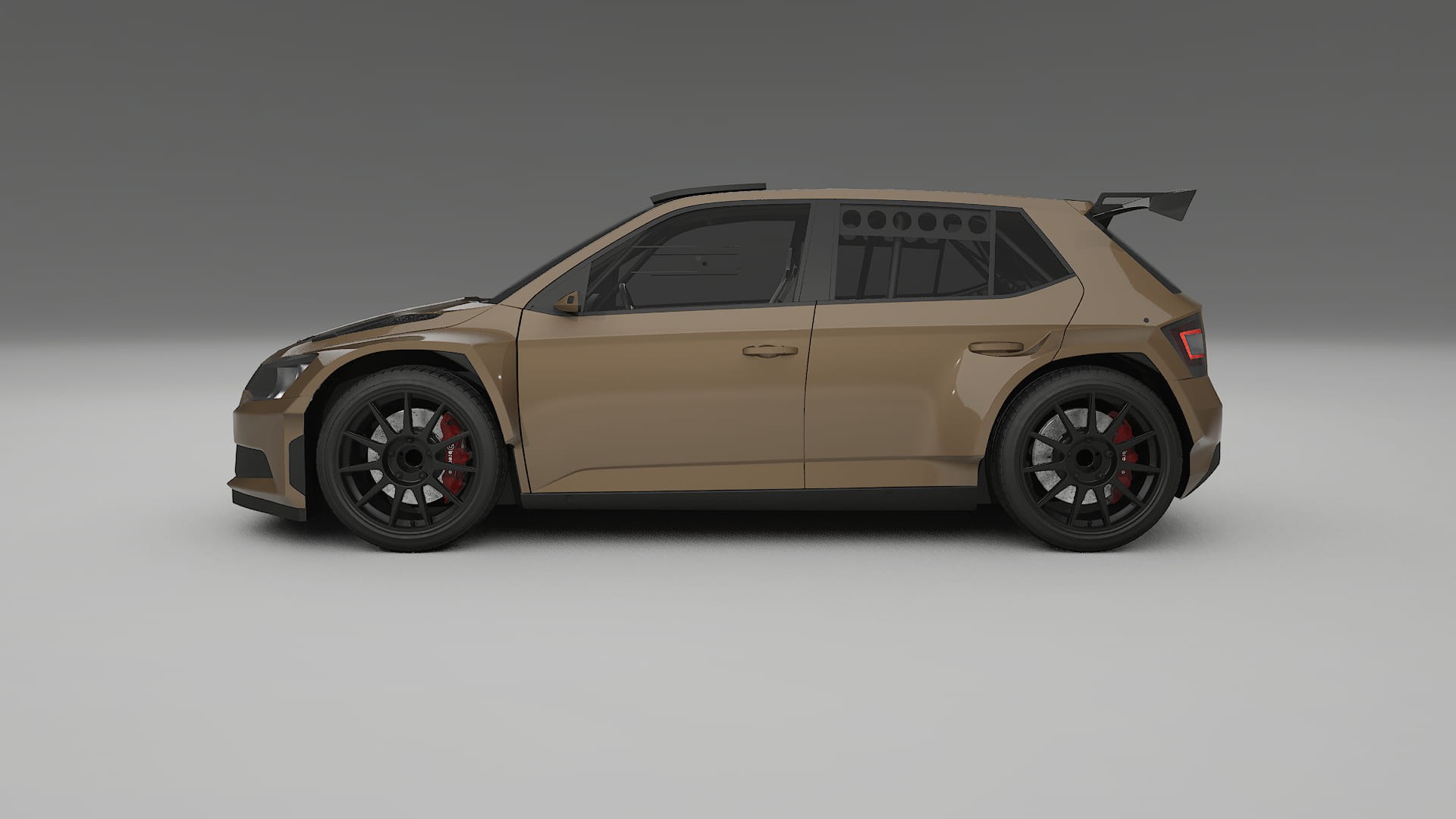 Škoda Fabia R5 6V TPU Lakbeschermingsfolie | SAHARA Kleurveranderende PPF – Volledig Voorgesneden Kit