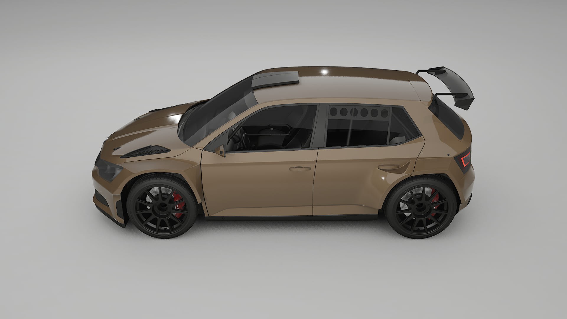 Škoda Fabia R5 6V TPU Lakbeschermingsfolie | SAHARA Kleurveranderende PPF – Volledig Voorgesneden Kit
