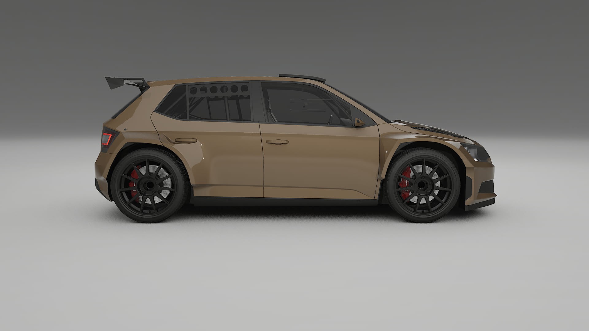 Škoda Fabia R5 6V TPU Lakbeschermingsfolie | SAHARA Kleurveranderende PPF – Volledig Voorgesneden Kit