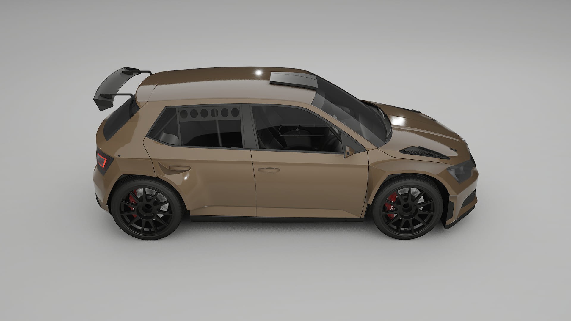 Škoda Fabia R5 6V TPU Lakbeschermingsfolie | SAHARA Kleurveranderende PPF – Volledig Voorgesneden Kit