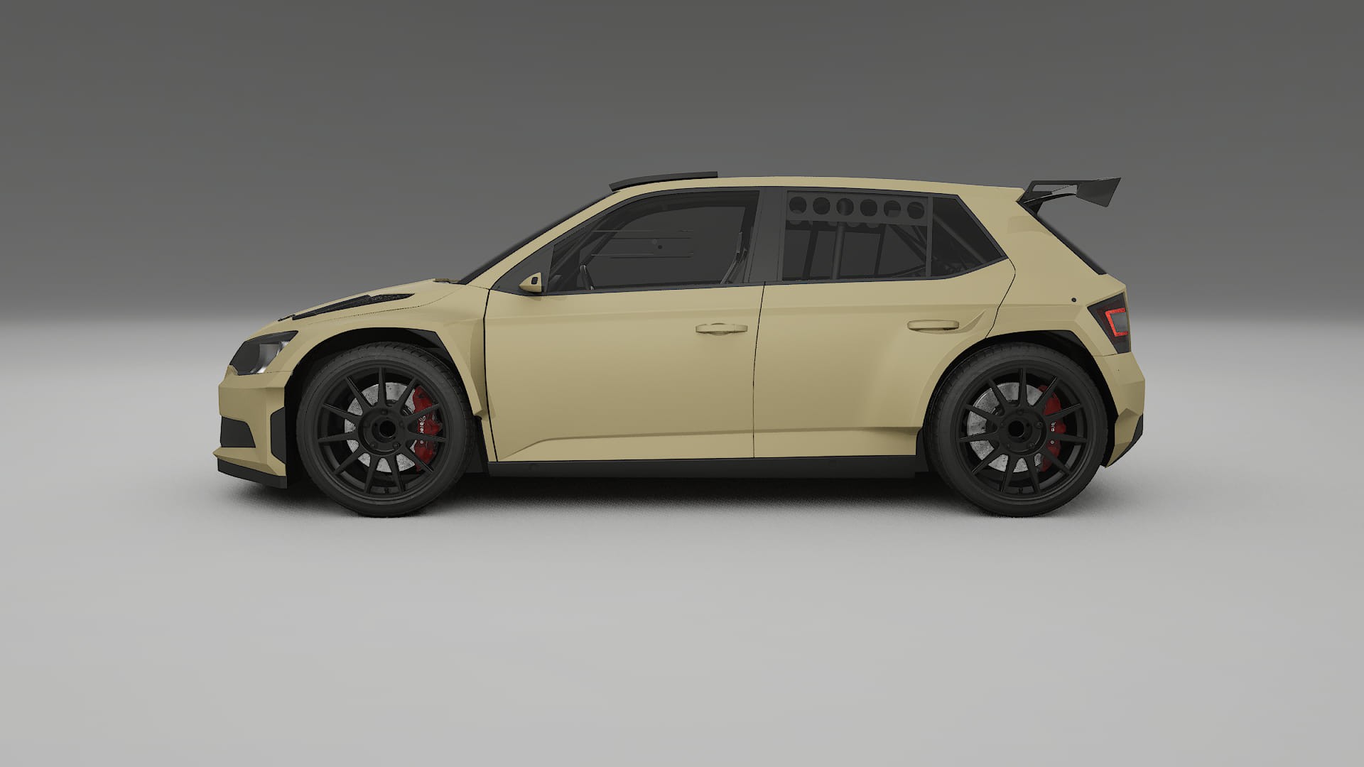 Škoda Fabia R5 6V TPU Lakbeschermingsfolie | SAND Kleurveranderende PPF – Volledig Voorgesneden Kit