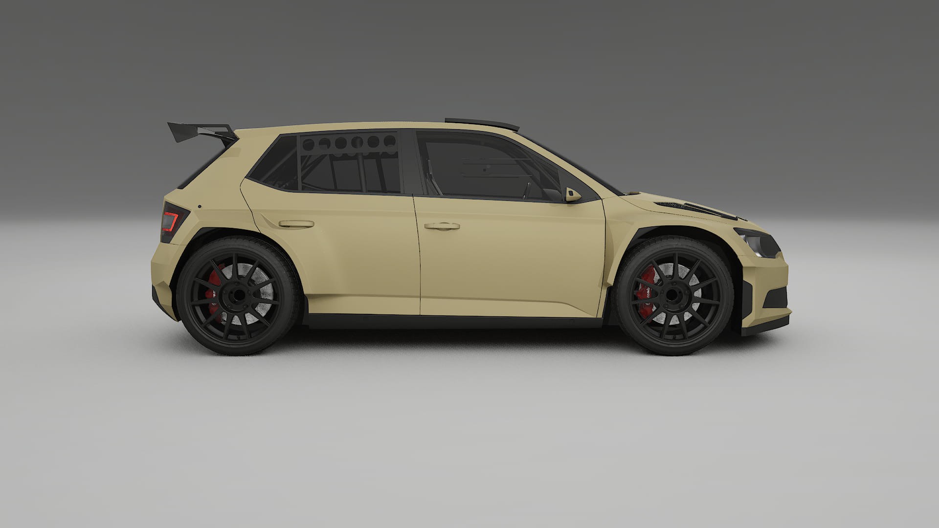 Škoda Fabia R5 6V TPU Lakbeschermingsfolie | SAND Kleurveranderende PPF – Volledig Voorgesneden Kit