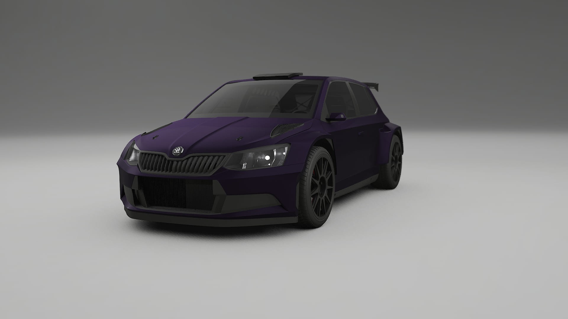 Škoda Fabia R5 6V TPU Lakbeschermingsfolie | VIOLET Kleurveranderende PPF – Volledig Voorgesneden Kit