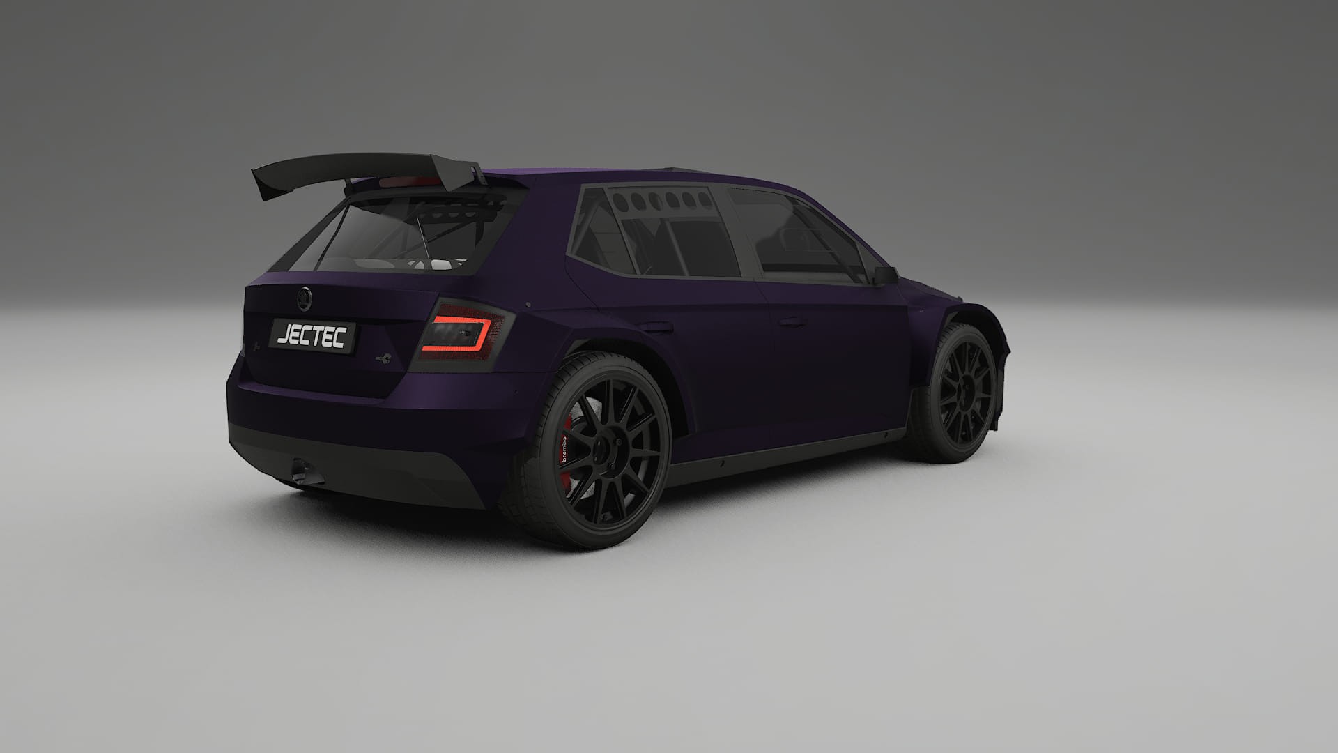 Škoda Fabia R5 6V TPU Lakbeschermingsfolie | VIOLET Kleurveranderende PPF – Volledig Voorgesneden Kit