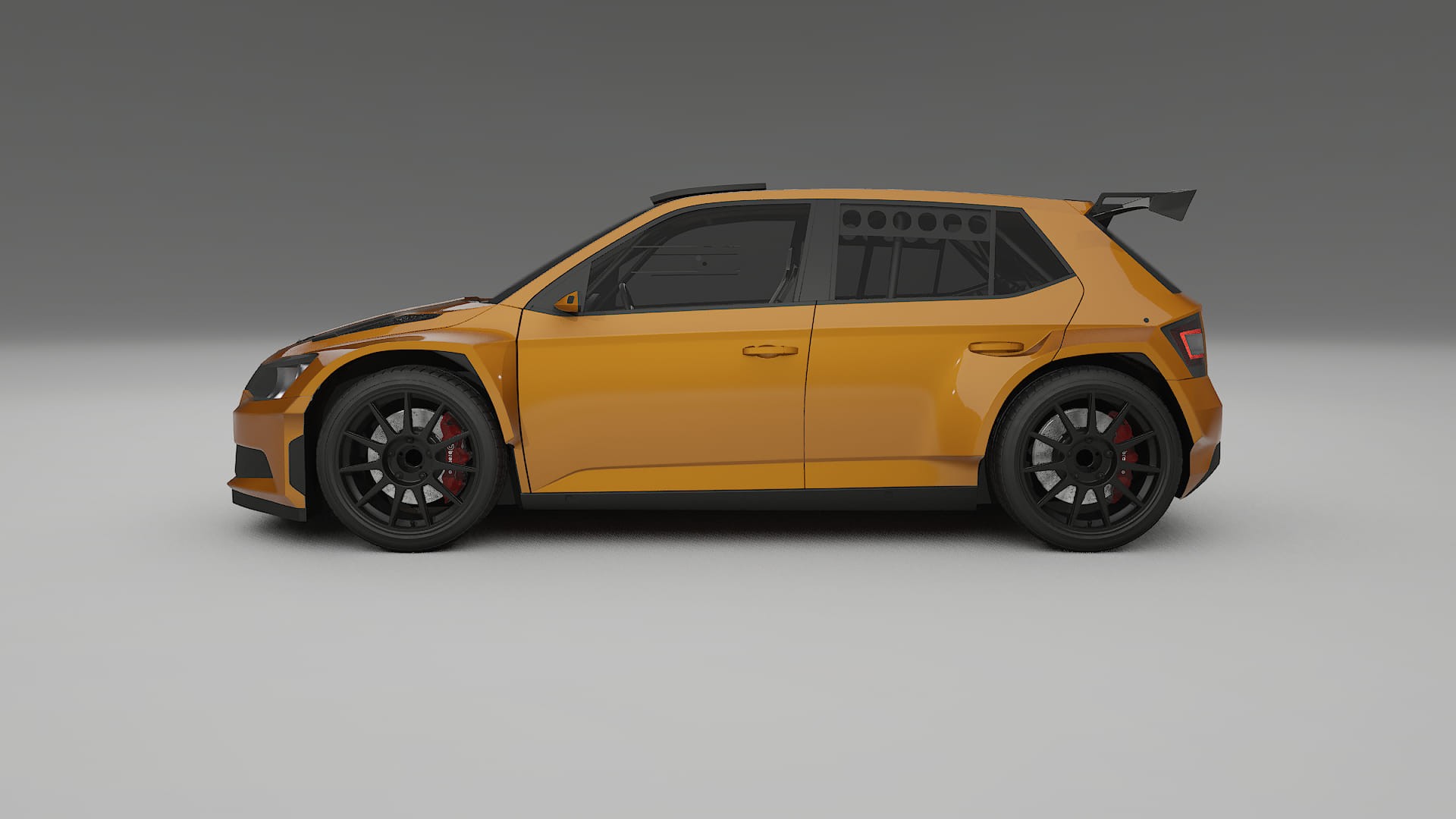 Škoda Fabia R5 6V TPU Lakbeschermingsfolie | DAISY Kleurveranderende PPF – Volledig Voorgesneden Kit