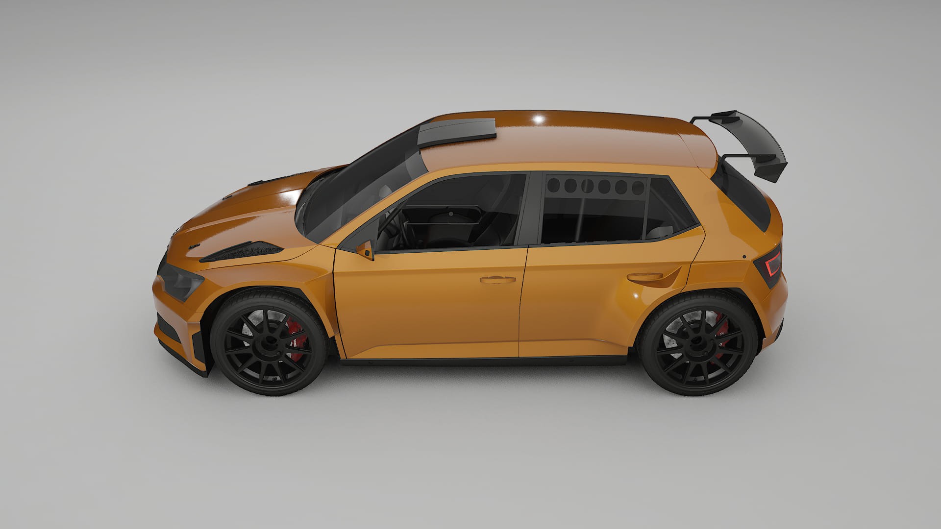 Škoda Fabia R5 6V TPU Lakbeschermingsfolie | DAISY Kleurveranderende PPF – Volledig Voorgesneden Kit