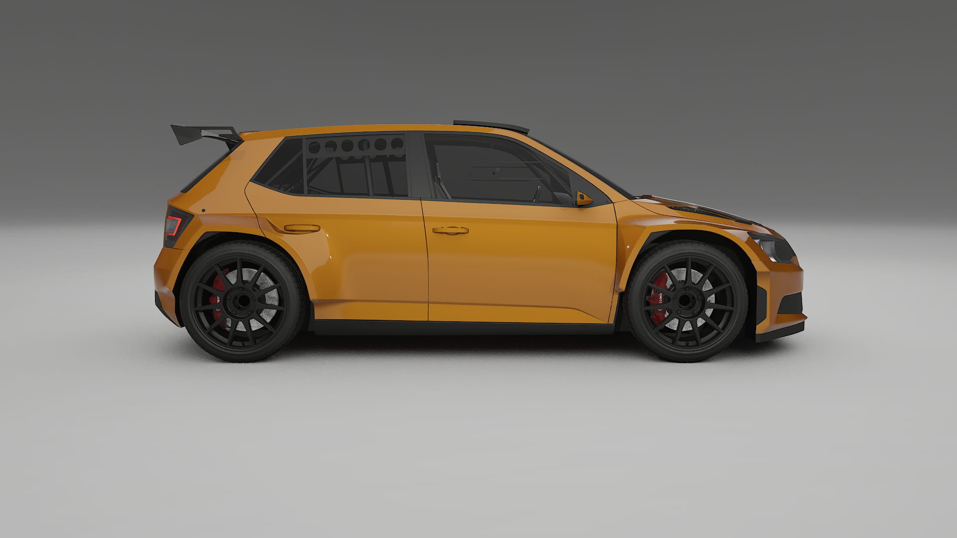Škoda Fabia R5 6V TPU Lakbeschermingsfolie | DAISY Kleurveranderende PPF – Volledig Voorgesneden Kit