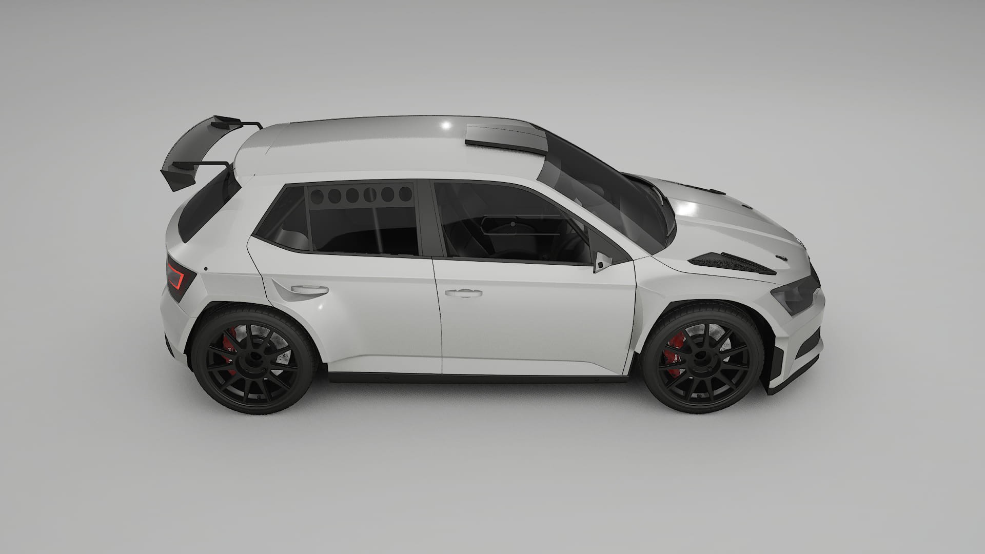 Škoda Fabia R5 6V TPU Lakbeschermingsfolie | PEARL Kleurveranderende PPF – Volledig Voorgesneden Kit