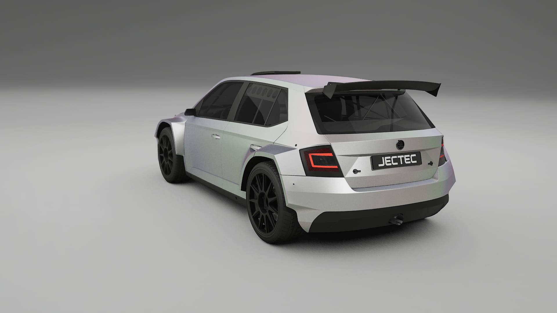 Škoda Fabia R5 6V TPU Lakbeschermingsfolie | NEBULA Kleurveranderende PPF – Volledig Voorgesneden Kit