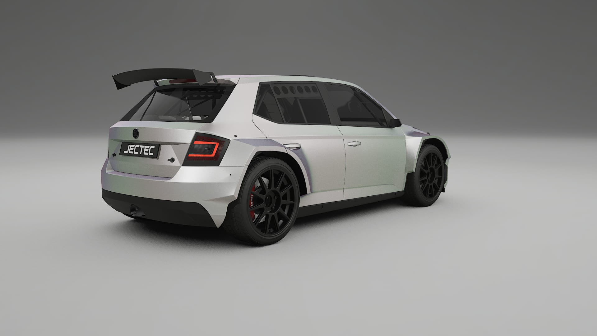 Škoda Fabia R5 6V TPU Lakbeschermingsfolie | NEBULA Kleurveranderende PPF – Volledig Voorgesneden Kit