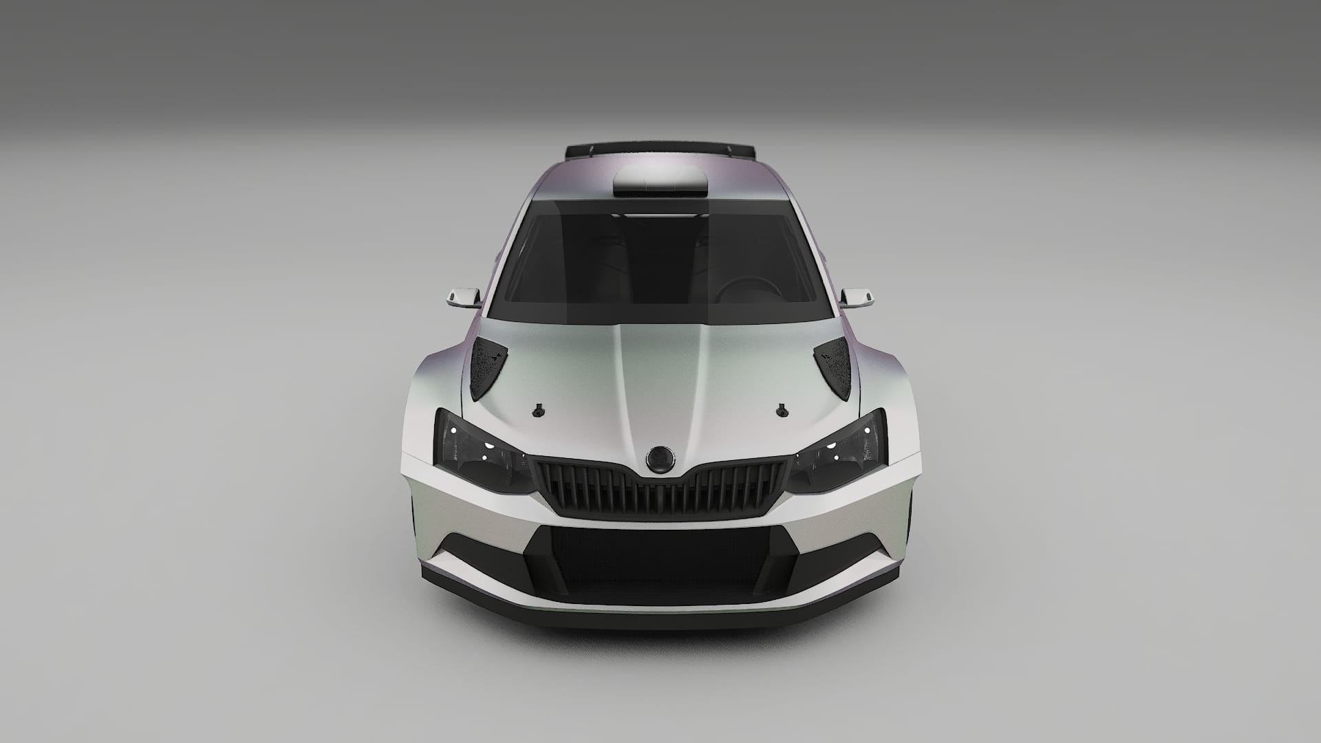 Škoda Fabia R5 6V TPU Lakbeschermingsfolie | NEBULA Kleurveranderende PPF – Volledig Voorgesneden Kit